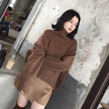 Load image into Gallery viewer, ASM ANNA Turtleneck Pear Christmas Sweater Women Casual Knitted Pullover Female Autumn Winter Sweaters Long Sleeve Jumpers
