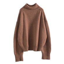Load image into Gallery viewer, ASM ANNA Turtleneck Pear Christmas Sweater Women Casual Knitted Pullover Female Autumn Winter Sweaters Long Sleeve Jumpers