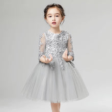 Load image into Gallery viewer, 2019 New Highend Elegant Girls Children's Princess Lace Dresses Half sleeves Christmas Clothes Wedding Birthday Party Dress