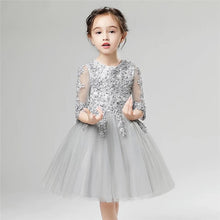 Load image into Gallery viewer, 2019 New Highend Elegant Girls Children's Princess Lace Dresses Half sleeves Christmas Clothes Wedding Birthday Party Dress