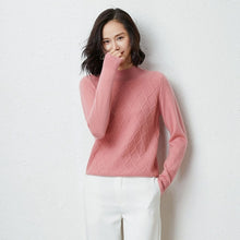 Load image into Gallery viewer, casual ladies   mongolia cashmere sweater, long sleeve,elegant sweater,christmas sweater,sweater women invierno 2019