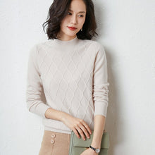 Load image into Gallery viewer, casual ladies   mongolia cashmere sweater, long sleeve,elegant sweater,christmas sweater,sweater women invierno 2019