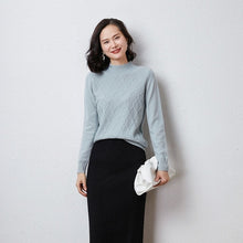 Load image into Gallery viewer, casual ladies   mongolia cashmere sweater, long sleeve,elegant sweater,christmas sweater,sweater women invierno 2019