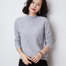 Load image into Gallery viewer, casual ladies   mongolia cashmere sweater, long sleeve,elegant sweater,christmas sweater,sweater women invierno 2019