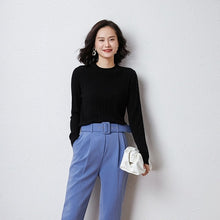 Load image into Gallery viewer, New ladies   mongolia cashmere sweater,  O collarlong sleeve,pure kashmir sweater,christmas sweater,sweater women invierno 2019