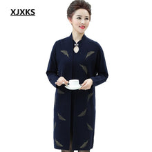 Load image into Gallery viewer, XJXKS Cashmere wool knitting high-end women two pieces sweater sets temperament woman jumper + Christmas sweaters coats