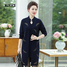 Load image into Gallery viewer, XJXKS Cashmere wool knitting high-end women two pieces sweater sets temperament woman jumper + Christmas sweaters coats