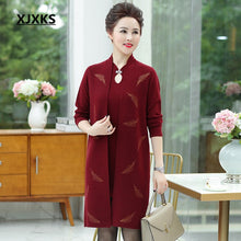 Load image into Gallery viewer, XJXKS Cashmere wool knitting high-end women two pieces sweater sets temperament woman jumper + Christmas sweaters coats