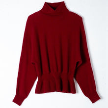 Load image into Gallery viewer, High End Pure Cashmere Knit Turtleneck Sweater Autumn Fashion Loose Jumper Women Korean Tunic Christmas Sweater Pullover Outwear
