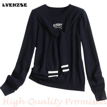 Load image into Gallery viewer, LVENZSE Sweater 2019 New Bottom POLO Collar Sweater Women's Long-sleeved Autumn and Winter Knit Sweater Women Christmas Sweater