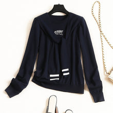 Load image into Gallery viewer, LVENZSE Sweater 2019 New Bottom POLO Collar Sweater Women's Long-sleeved Autumn and Winter Knit Sweater Women Christmas Sweater