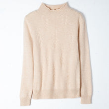 Load image into Gallery viewer, 100% Cashmere Turtlenck Sweater Female Autumn Jumper Women Soft Solid Long Sleeve Loose Christmas Sweater Women Fluffy Winter