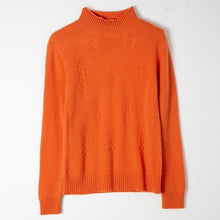 Load image into Gallery viewer, 100% Cashmere Turtlenck Sweater Female Autumn Jumper Women Soft Solid Long Sleeve Loose Christmas Sweater Women Fluffy Winter