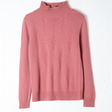 Load image into Gallery viewer, 100% Cashmere Turtlenck Sweater Female Autumn Jumper Women Soft Solid Long Sleeve Loose Christmas Sweater Women Fluffy Winter