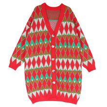 Load image into Gallery viewer, sueter mujer invierno 2019 Women Autumn Winter Thick Warm Oversized Long Cardigan Woolen Knitted Christmas Sweater Loose ropa