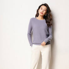 Load image into Gallery viewer, New ladies fashion warm cashmere sweater,  O collar,long sleeve,pure cashmere sweater,christmas sweater,100% cashmere sweater
