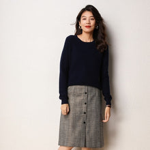 Load image into Gallery viewer, New ladies fashion warm cashmere sweater,  O collar,long sleeve,pure cashmere sweater,christmas sweater,100% cashmere sweater