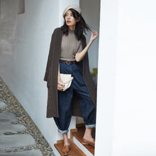 Load image into Gallery viewer, Yak Wool Cardigans Korean Christmas Sweater Oversized Runway Sweater Winter Clothes Long Cardigan ins Luxury Knit Sweaters Women