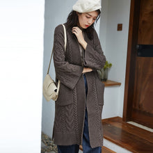 Load image into Gallery viewer, Yak Wool Cardigans Korean Christmas Sweater Oversized Runway Sweater Winter Clothes Long Cardigan ins Luxury Knit Sweaters Women