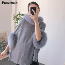 Load image into Gallery viewer, Pullover sweaters women  plus size simplee wool fur autumn christmas Knitting  Sweater