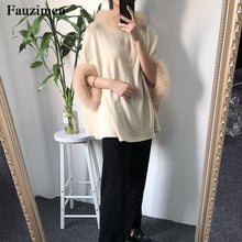 Load image into Gallery viewer, Pullover sweaters women  plus size simplee wool fur autumn christmas Knitting  Sweater
