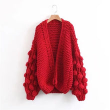 Load image into Gallery viewer, Cardigan female women long sleeve winter sweater christmas jumper streetwear knitted sweater women winter 2018 TA870