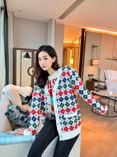 Load image into Gallery viewer, 2019 New Casual Soft Warm Autumn and Winter Series Christmas Apricot Wool Women Cardigan Sweater