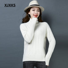 Load image into Gallery viewer, XJXKS korean christmas jumper wool and cashmere knit women pullover sweater loose 2019 new fashion woman oversized sweater