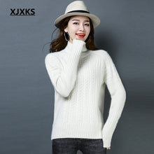 Load image into Gallery viewer, XJXKS korean christmas jumper wool and cashmere knit women pullover sweater loose 2019 new fashion woman oversized sweater
