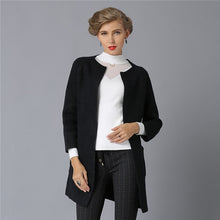 Load image into Gallery viewer, 2019 NEW Christmas Womens Knitted Cardigans Sweaters Fashion Casual O-Neck Open Stitch Thick with Pockets Woman Loose Coat 1317