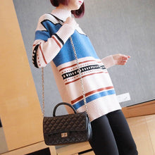 Load image into Gallery viewer, Winter Fashion Pattern knitted Jumper Sweater Loose Casual Streetwear Female Womens Long Sleeve Christmas Pullover 2019