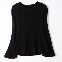 Load image into Gallery viewer, Geniunes Cashmere 35 Sweater Women 2019 Fashion Flare Sleeve Pullover Thick Winter Jacket Jumper Korean Christmas Knitted Warm