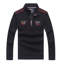 Load image into Gallery viewer, Classic Brand Men's Sweater Tace &amp; Shark Embroidery  turtleneck Sweater for Men Knitted Pullovers 2019 Christmas Sweater