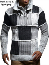 Load image into Gallery viewer, ZOGAA 2019 Solid Plaid Knitted Sweater Men Clothes Christmas Sweater Men Clothing 2019 Winter Man Pullover Men Sweater Coat