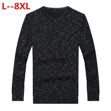 Load image into Gallery viewer, 8XL 6XL 5XL 4X Winter Henley Neck Sweater Men Cashmere Pullover Christmas Sweater Mens Knitted Sweaters Pull Homme Jersey Hombre