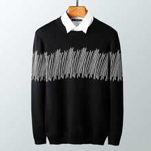 Load image into Gallery viewer, Korean Style Christmas Winter Sweater Men Black Youth Slim Pullover Men Knitted Sweater Colorful Distressed Sweater 2019 Men 1