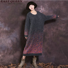 Load image into Gallery viewer, Sweater dress female winter warm knitted jumper dresses ladies autumns fashion christmas long woman winter dress 2018 KK1778