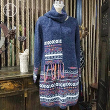 Load image into Gallery viewer, Sweater dress female winter warm knitted jumper dresses ladies autumns fashion christmas long woman winter dress 2018 KK1778