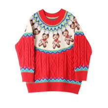 Load image into Gallery viewer, Christmas sweater winter new set of loose loose Gu Fei Island parent-child sweater