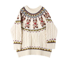 Load image into Gallery viewer, Christmas sweater winter new set of loose loose Gu Fei Island parent-child sweater