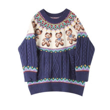 Load image into Gallery viewer, Christmas sweater winter new set of loose loose Gu Fei Island parent-child sweater