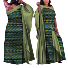Load image into Gallery viewer, 2019 ankara african dresses for women Autumn sleeveless Dashiki african print clothes plus size christmas dress 5xl WY4820
