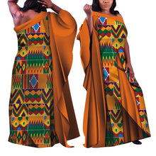 Load image into Gallery viewer, 2019 ankara african dresses for women Autumn sleeveless Dashiki african print clothes plus size christmas dress 5xl WY4820
