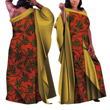 Load image into Gallery viewer, 2019 ankara african dresses for women Autumn sleeveless Dashiki african print clothes plus size christmas dress 5xl WY4820