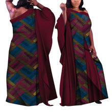 Load image into Gallery viewer, 2019 ankara african dresses for women Autumn sleeveless Dashiki african print clothes plus size christmas dress 5xl WY4820