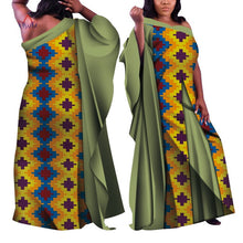 Load image into Gallery viewer, 2019 ankara african dresses for women Autumn sleeveless Dashiki african print clothes plus size christmas dress 5xl WY4820