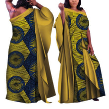 Load image into Gallery viewer, 2019 ankara african dresses for women Autumn sleeveless Dashiki african print clothes plus size christmas dress 5xl WY4820