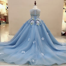 Load image into Gallery viewer, Custom made baby girls princess dress kids christmas dresses for girls birthday party children cinderella clothes belle clothing
