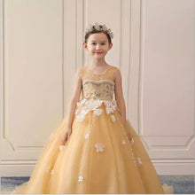 Load image into Gallery viewer, Custom made baby girls princess dress kids christmas dresses for girls birthday party children cinderella clothes belle clothing
