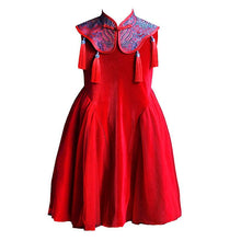 Load image into Gallery viewer, Kids Girls Tassel Dress Merry Christmas Princess Girl Red Dresses Infant Hanfu 2019 Traditional Children Clothes